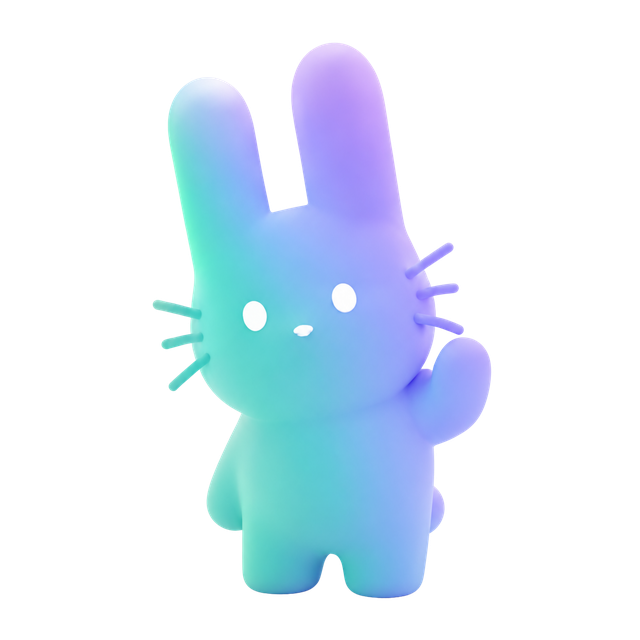 HeyRabit mascot hero